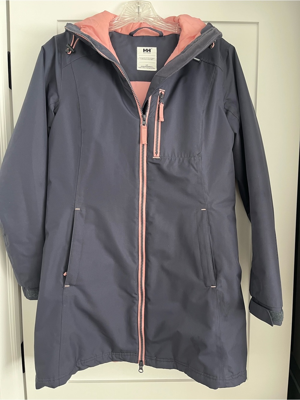 Helly Hansen Women's Navy Jacket with Pink Lining